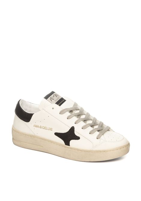 sneaker in pelle bianco/ nero AMA BRAND DELUXE | 2952SLAM-BIANCO